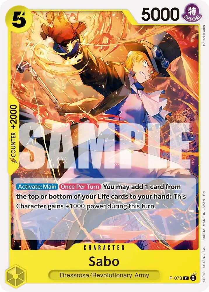 Sabo - P-073 (Reprint) [Premium Booster -The Best- Vol. 2]