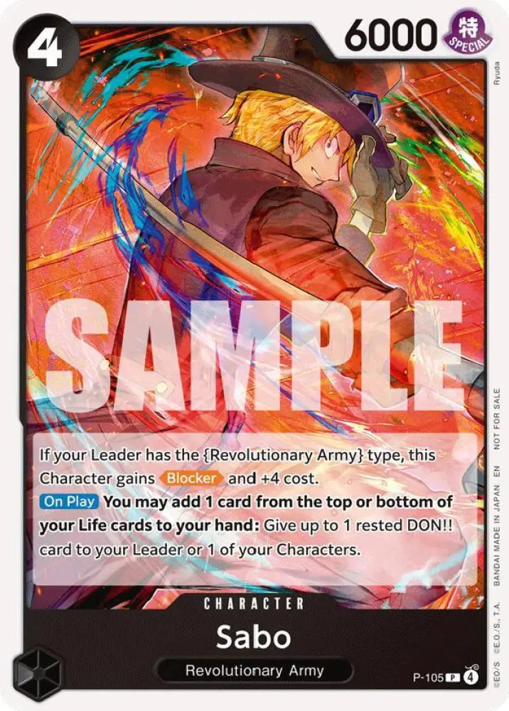 Sabo (Store Tournament 2025 Vol. 4) (P-105) [One Piece Promotion Cards]