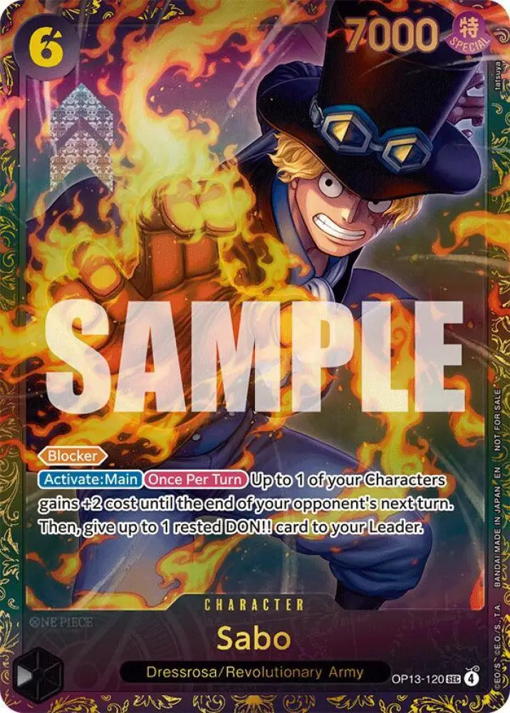 Sabo (Store Treasure Cup 2025) (OP13-120) [One Piece Promotion Cards]