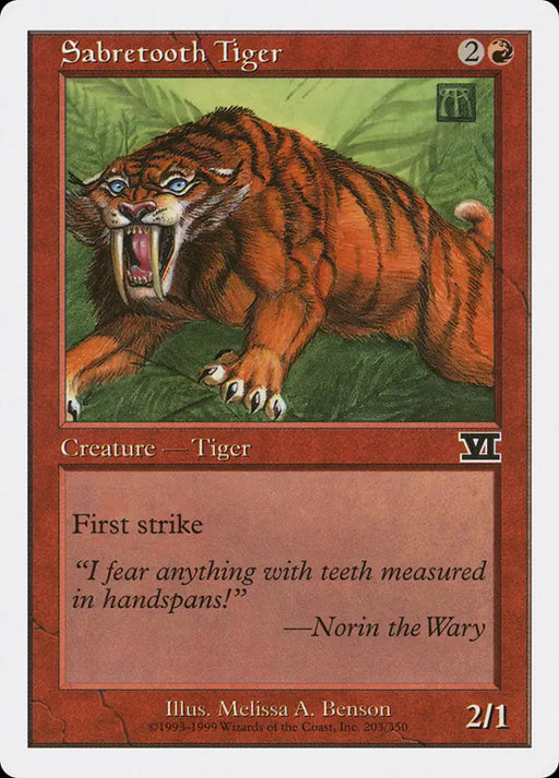 Sabretooth Tiger [Classic Sixth Edition] - MTG Single