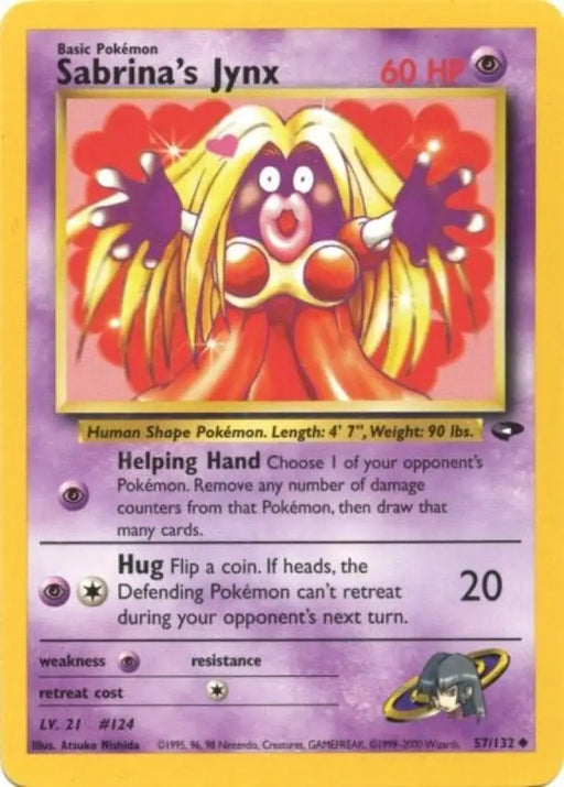 Sabrina’s Jynx (57/132) [Gym Challenge Unlimited] - Pokemon Single