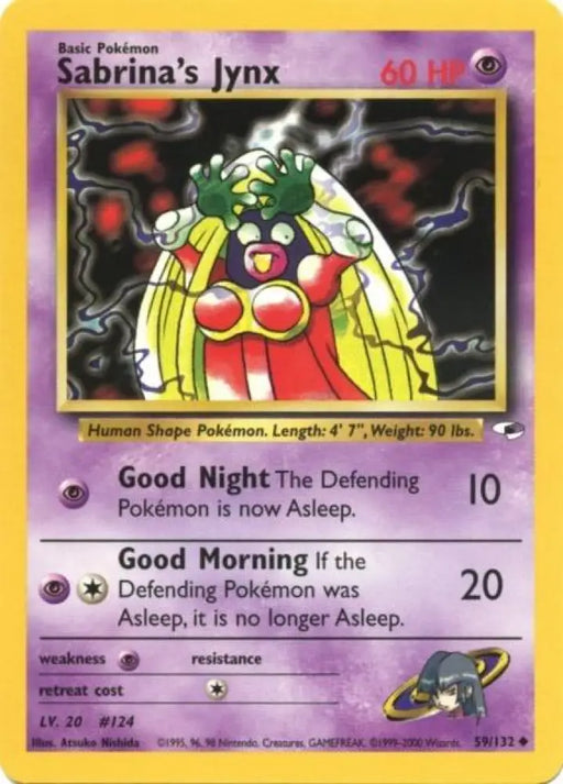Sabrina’s Jynx (59/132) [Gym Heroes Unlimited] - Pokemon Single