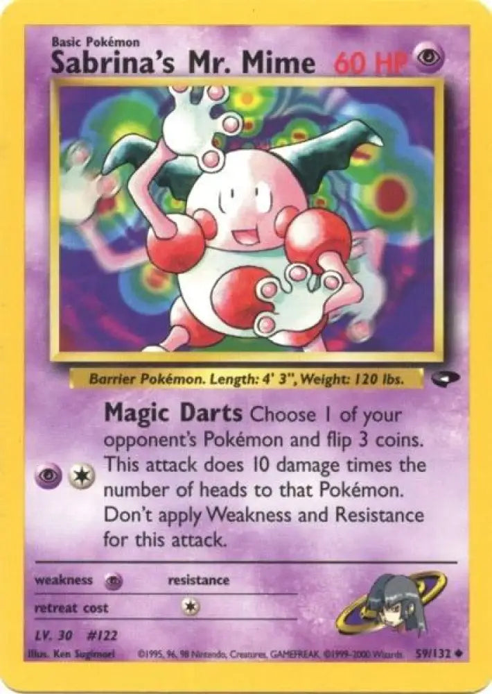 Sabrina’s Mr. Mime (59/132) [Gym Challenge Unlimited] - Pokemon Single