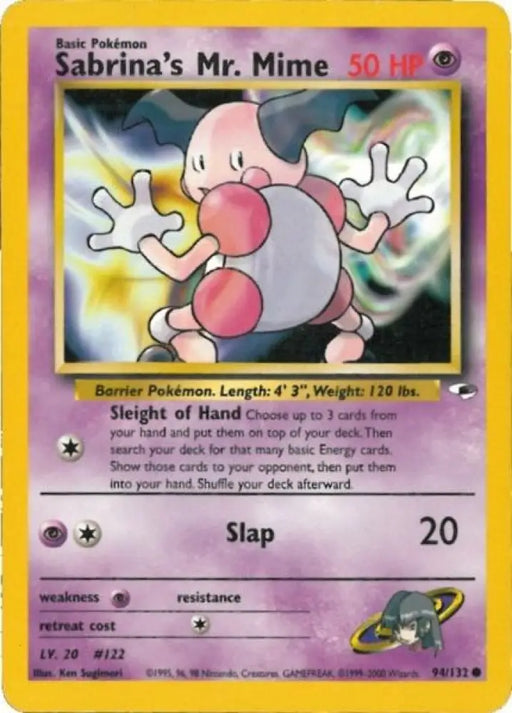 Sabrina’s Mr. Mime (94/132) [Gym Heroes Unlimited] - Pokemon Single