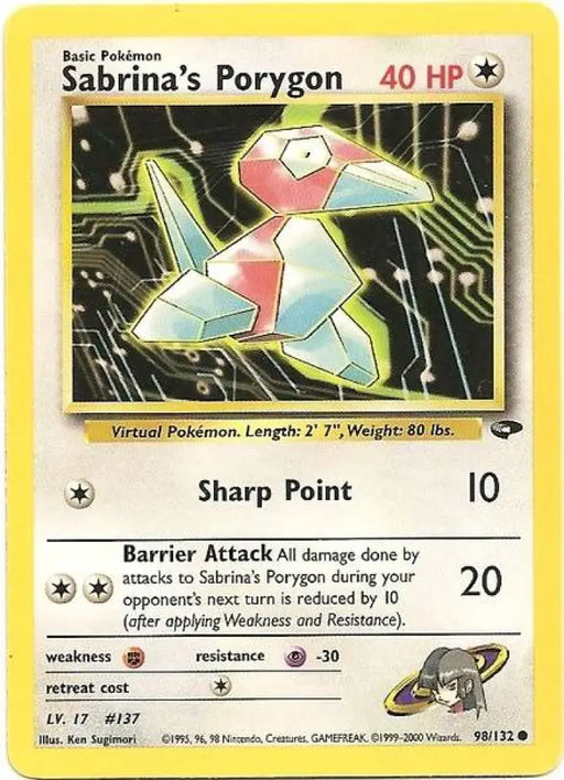 Sabrina’s Porygon (98/132) [Gym Challenge Unlimited] - Pokemon Single