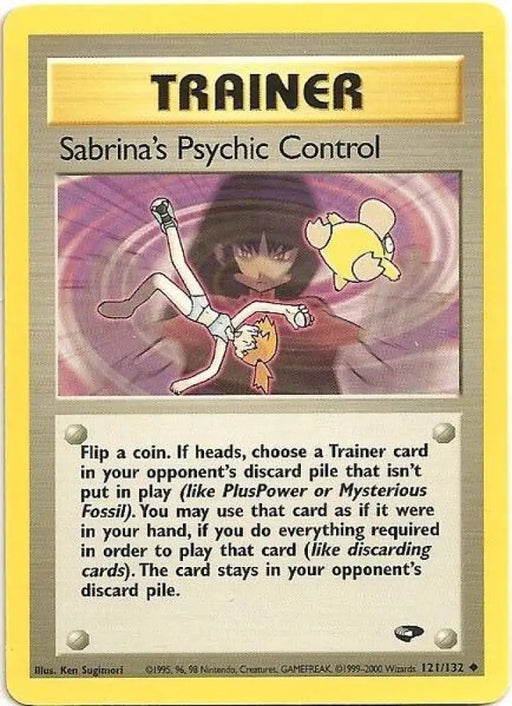 Sabrina’s Psychic Control (121/132) [Gym Challenge Unlimited] - Pokemon Single
