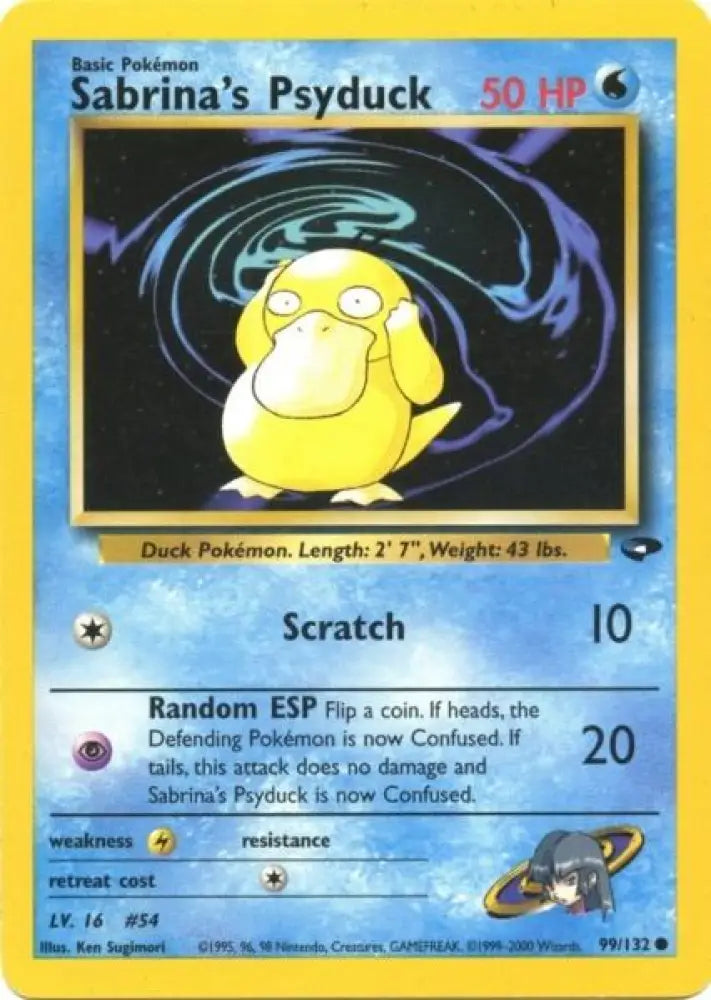 Sabrina’s Psyduck (99/132) [Gym Challenge Unlimited] - Pokemon Single