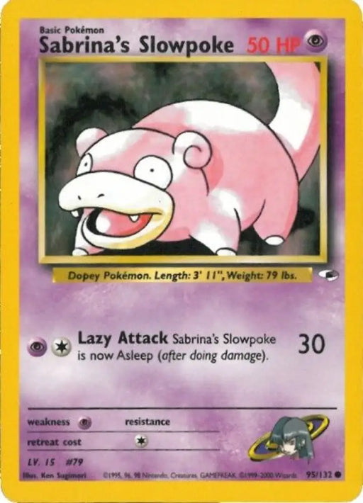 Sabrina’s Slowpoke (95/132) [Gym Heroes Unlimited] - Pokemon Single
