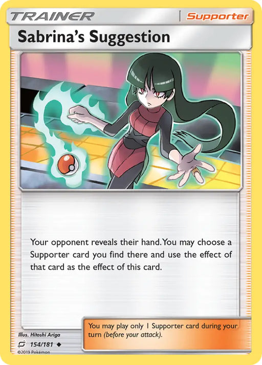 Sabrina’s Suggestion (154/181) [Sun & Moon: Team Up] - Pokemon Single