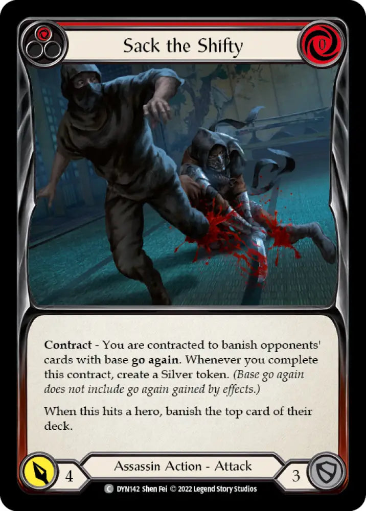 Sack the Shifty (Red) [Dynasty] - Flesh And Blood Single