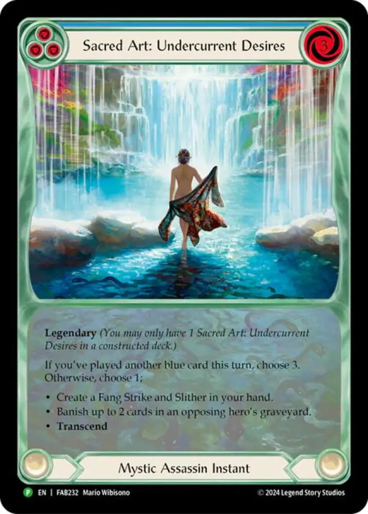 Sacred Art: Undercurrent Desires [FAB232] (Promo) Rainbow Foil - Flesh And Blood Single