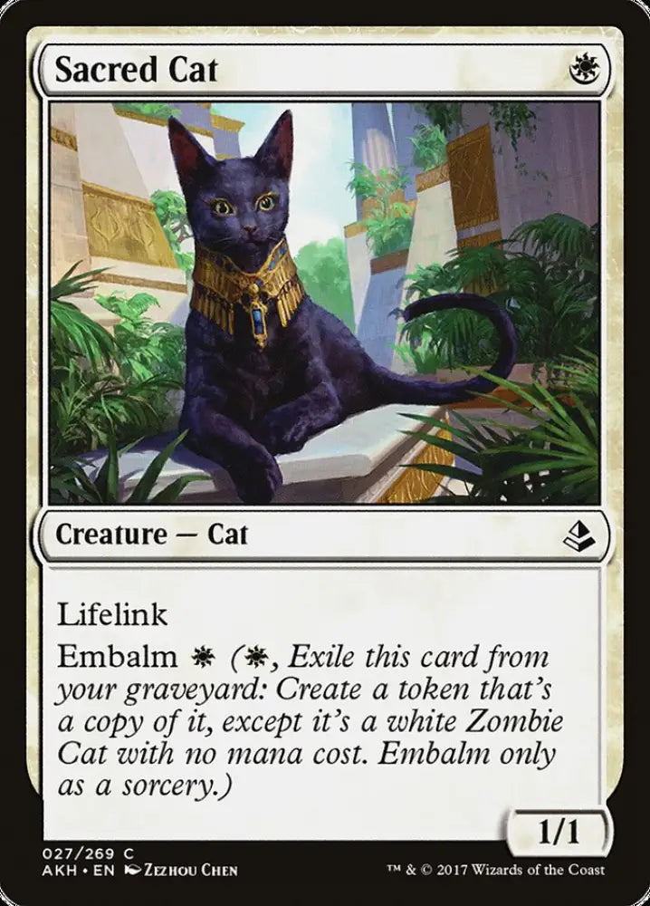 Sacred Cat [Amonkhet] - MTG Single