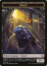 Sacred Cat // Insect Double-Sided Token [Amonkhet Tokens] - MTG Single