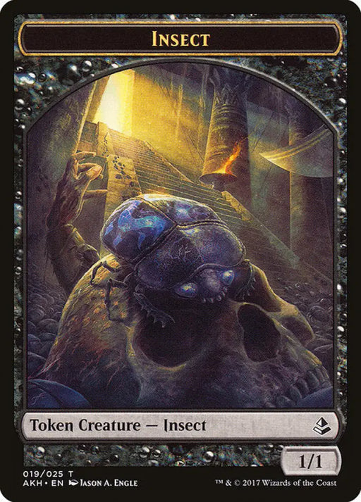 Sacred Cat // Insect Double-Sided Token [Amonkhet Tokens] - MTG Single