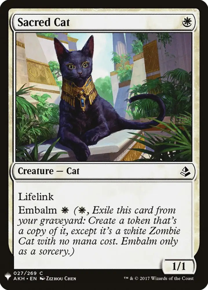 Sacred Cat [Mystery Booster] - MTG Single