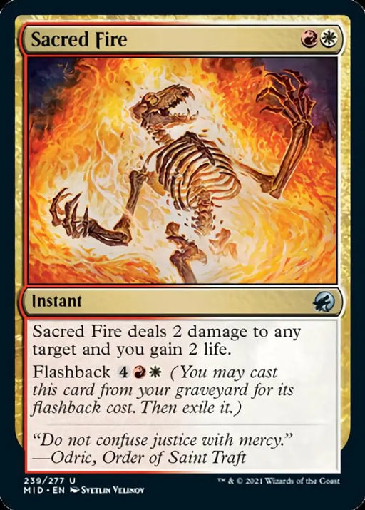 Sacred Fire [Innistrad: Midnight Hunt] - MTG Single