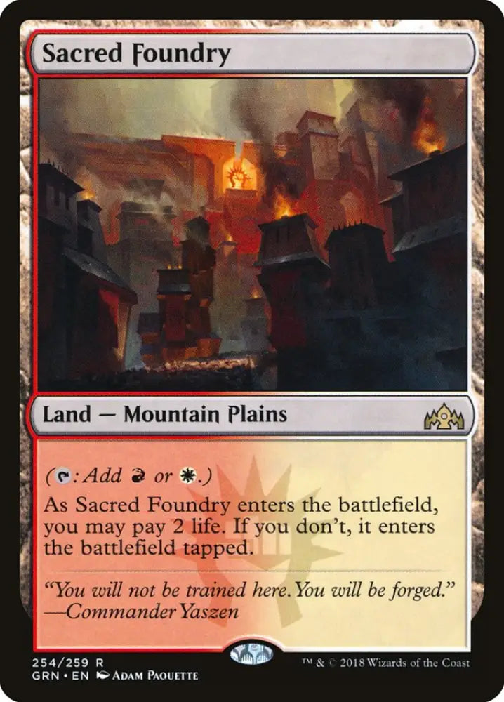 Sacred Foundry [Guilds of Ravnica] - MTG Single