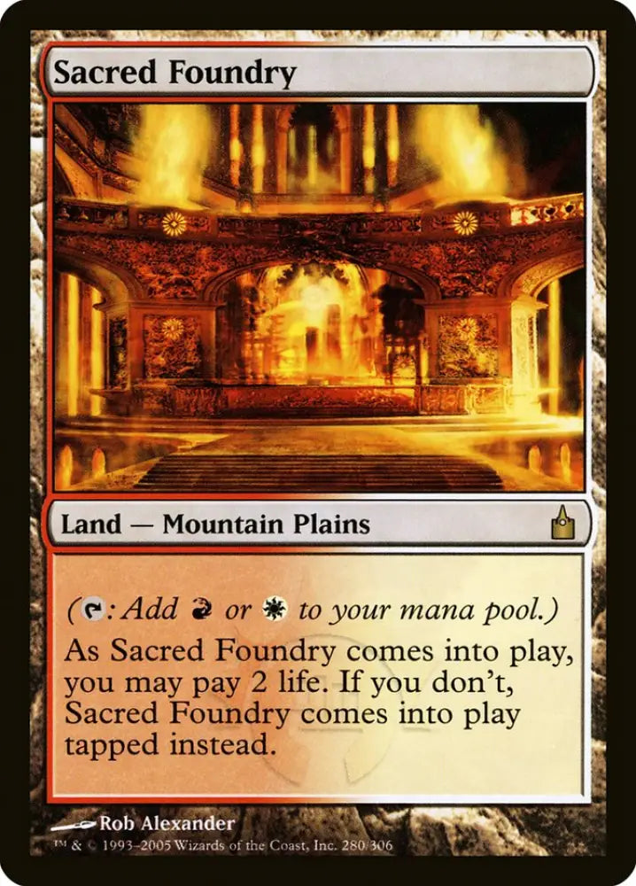 Sacred Foundry [Ravnica: City of Guilds] - MTG Single