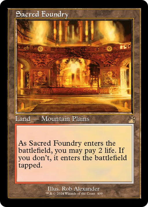 Sacred Foundry (Retro) [Ravnica Remastered] - MTG Single