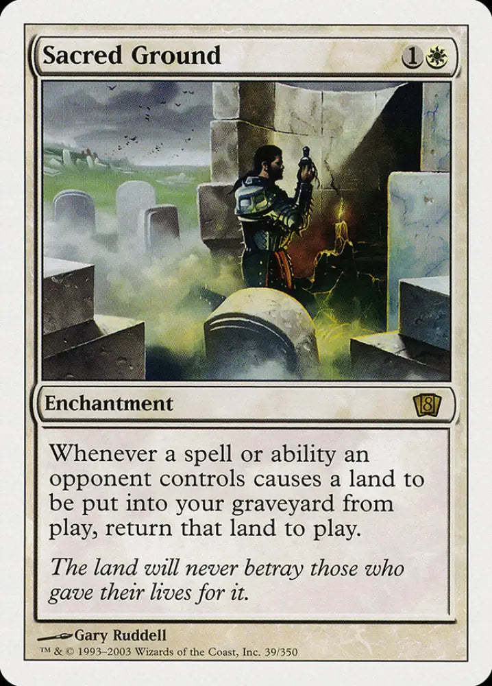 Sacred Ground (39) [Eighth Edition] - MTG Single
