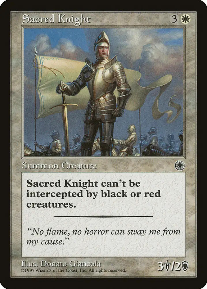 Sacred Knight [Portal] - MTG Single