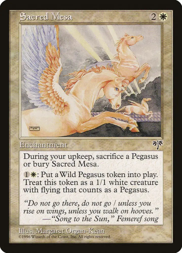 Sacred Mesa [Mirage] - MTG Single