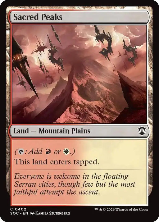 Sacred Peaks (402) [Secrets of Strixhaven Commander]