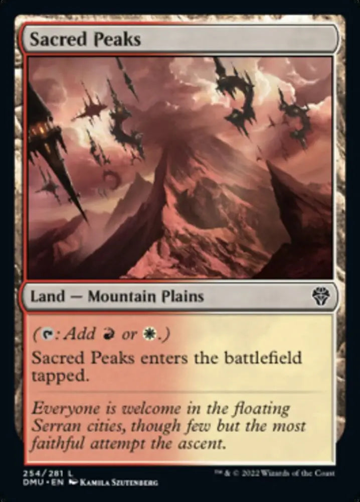 Sacred Peaks [Dominaria United] - MTG Single