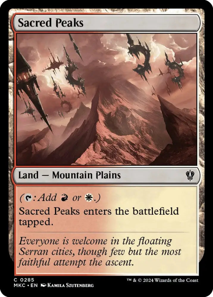 Sacred Peaks [Murders at Karlov Manor Commander] - MTG Single