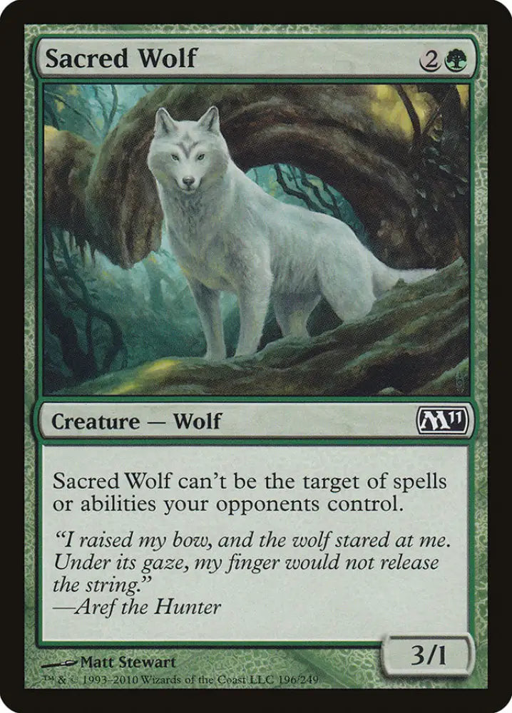 Sacred Wolf [Magic 2011] - MTG Single