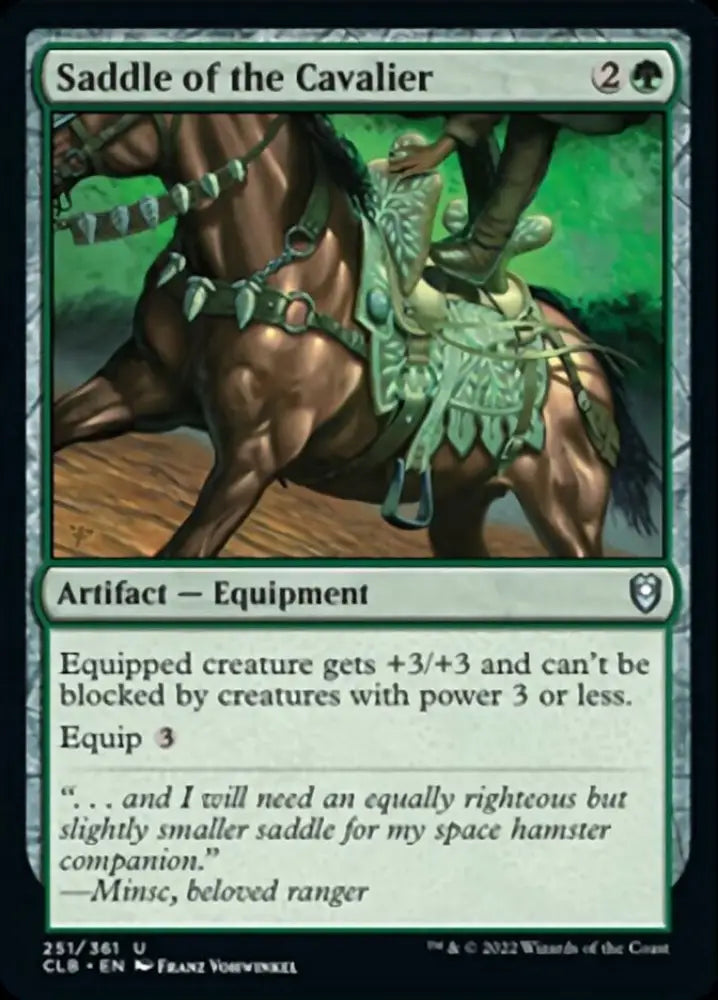 Saddle of the Cavalier [Commander Legends: Battle for Baldur’s Gate] - MTG Single