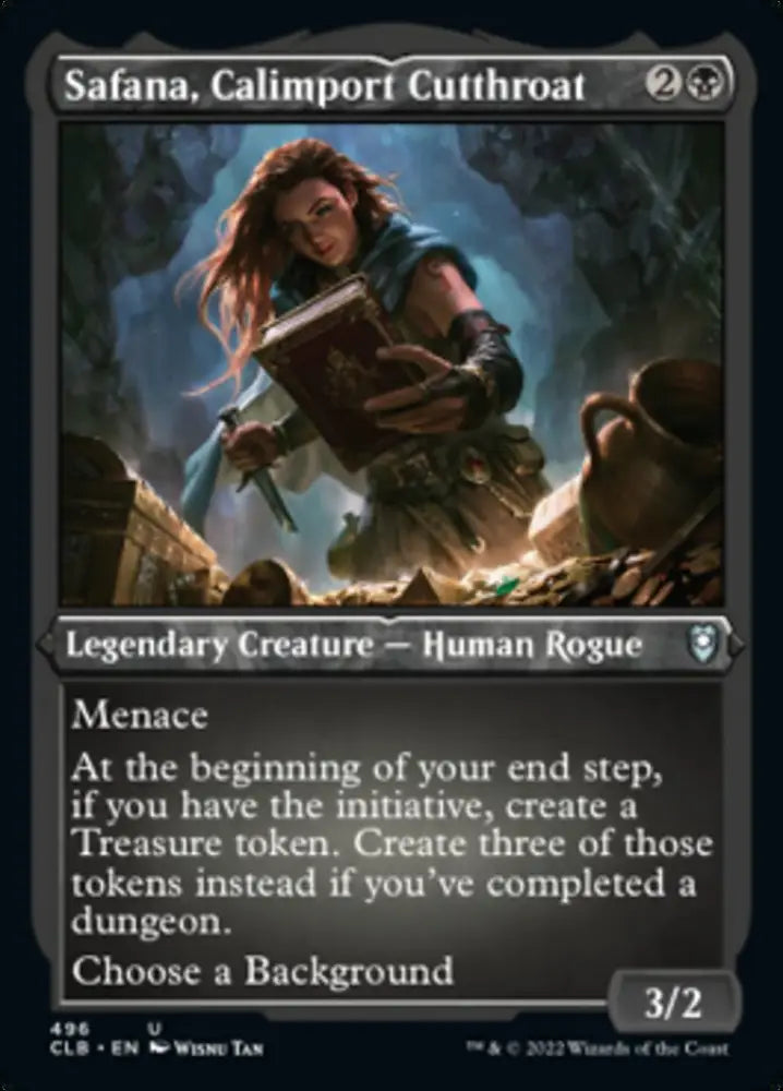 Safana Calimport Cutthroat (Foil Etched) [Commander Legends: Battle for Baldur’s Gate] - MTG Single