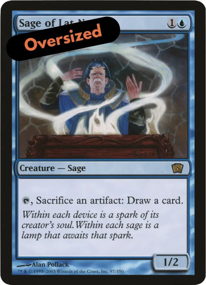 Sage of Lat-Nam (Oversized) [Eighth Edition Box Topper] - MTG Single