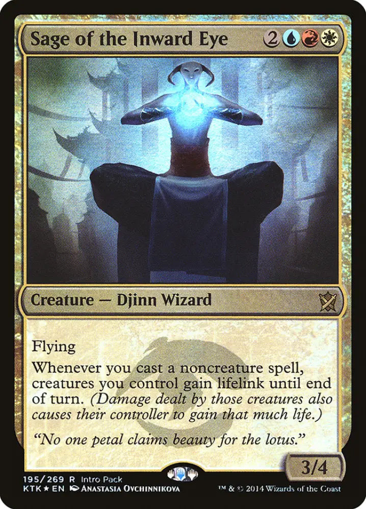 Sage of the Inward Eye (Intro Pack) [Khans of Tarkir Promos] - MTG Single