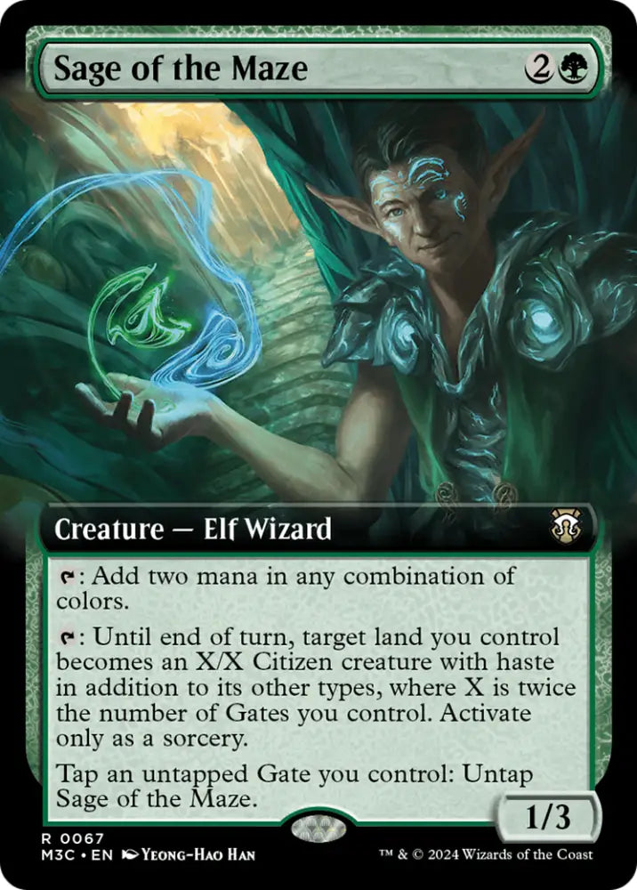 Sage of the Maze (Extended Art) [Modern Horizons 3 Commander] - MTG Single
