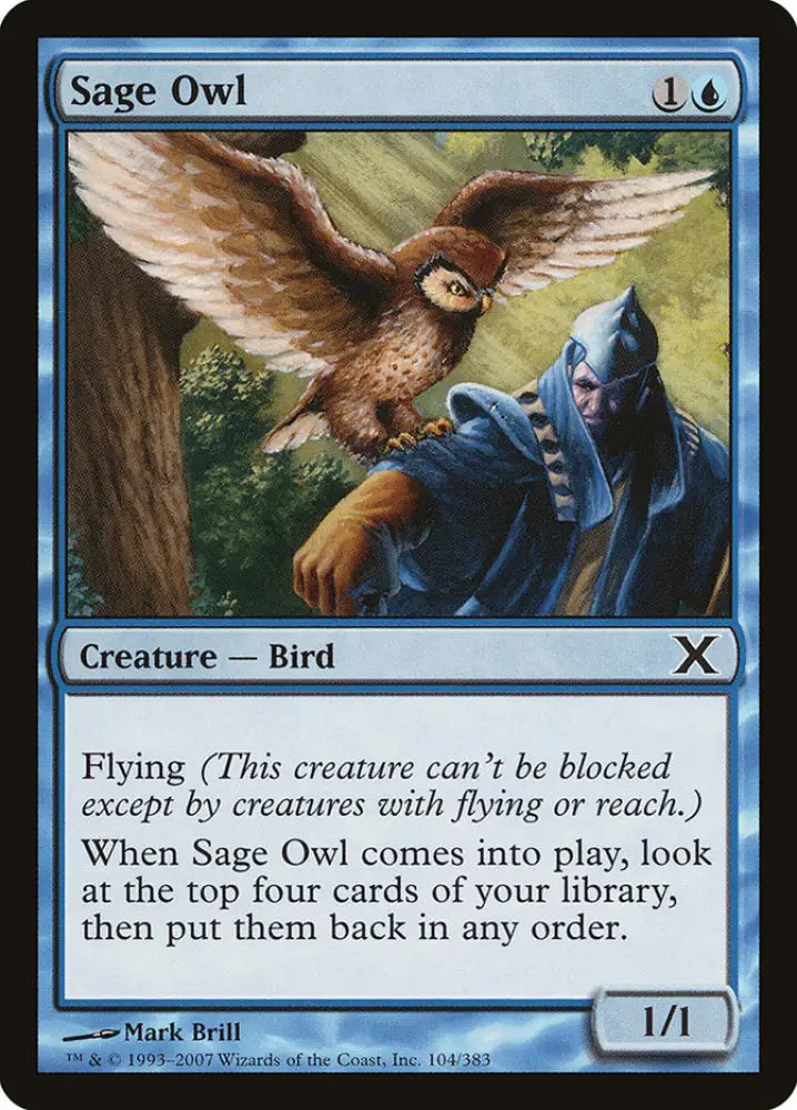 Sage Owl [Tenth Edition] - MTG Single