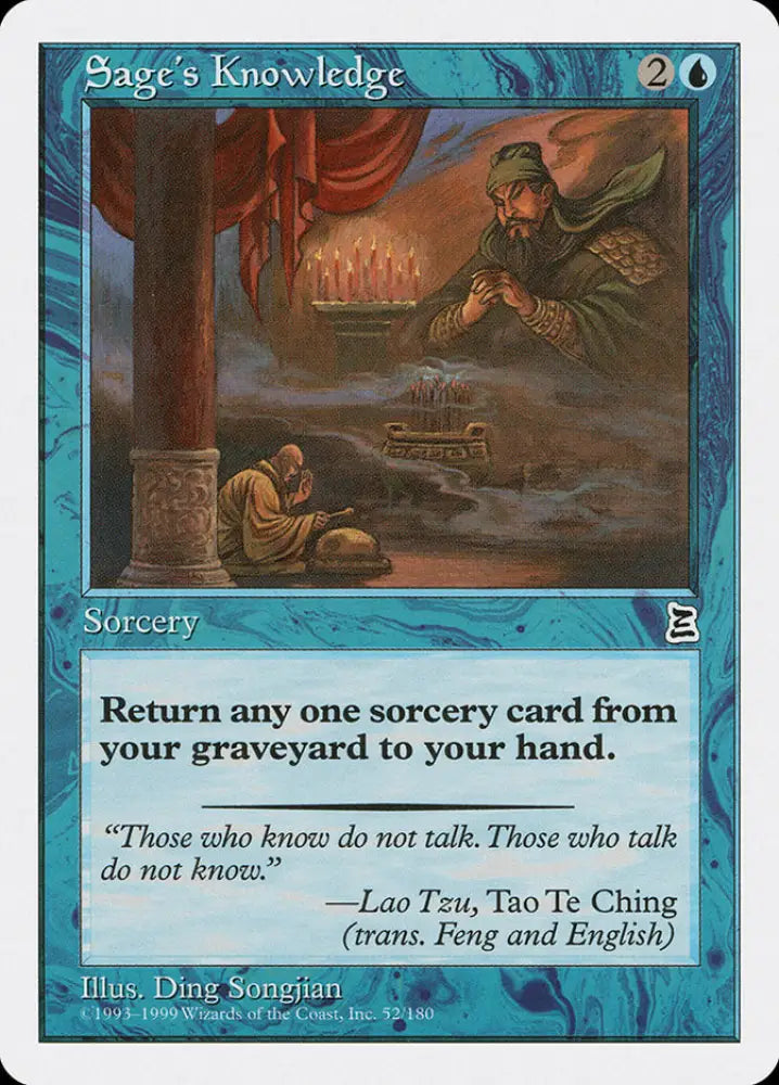 Sage’s Knowledge [Portal Three Kingdoms] - MTG Single
