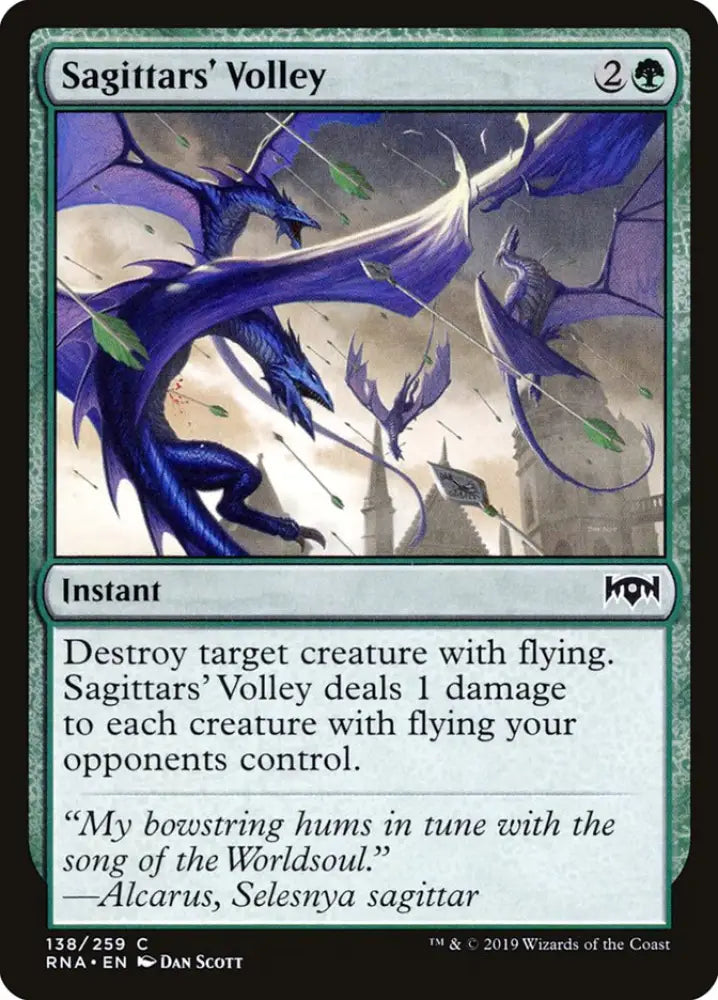 Sagittars’ Volley [Ravnica Allegiance] - MTG Single