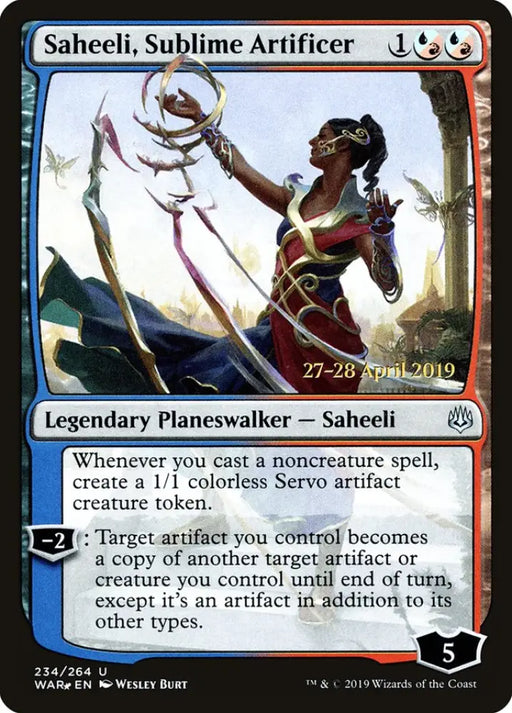 Saheeli Sublime Artificer (234s★) JA [War of the Spark Promos] - MTG Single