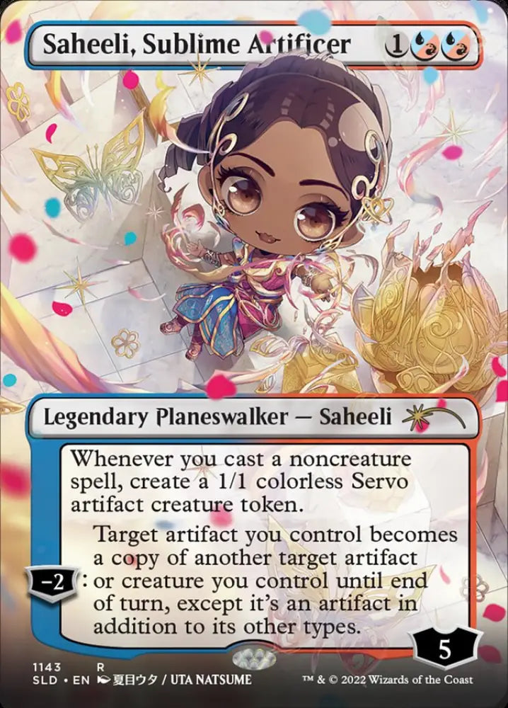 Saheeli Sublime Artificer (Borderless) [Secret Lair Drop Series] - MTG Single