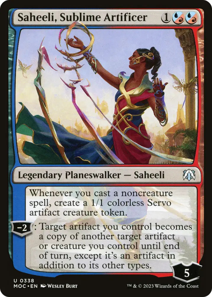 Saheeli Sublime Artificer [March of the Machine Commander] - MTG Single