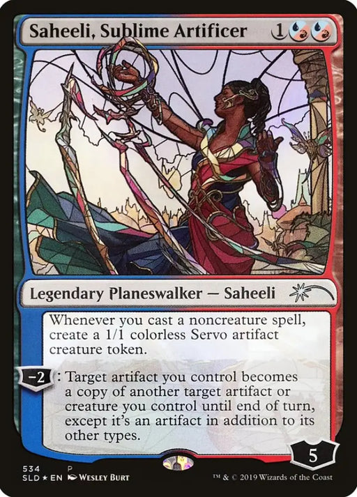 Saheeli Sublime Artificer (Stained Glass) [Secret Lair Drop Promos] - MTG Single