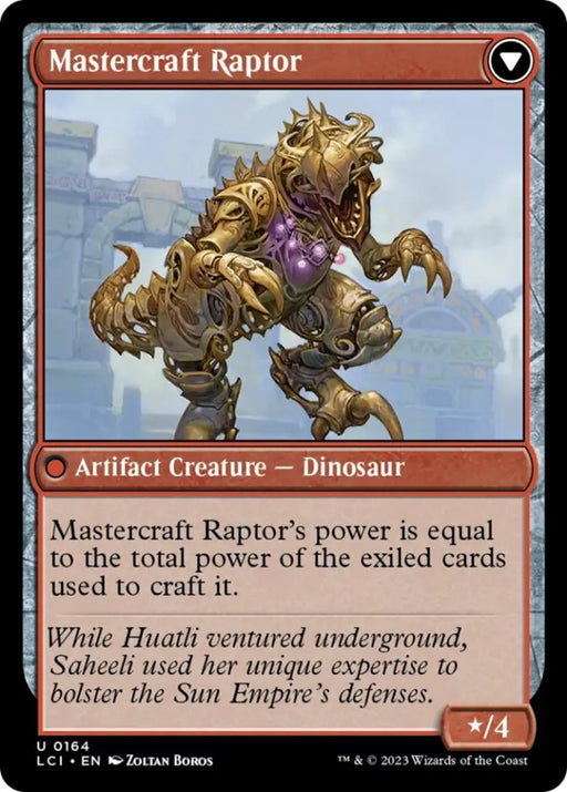 Saheeli’s Lattice // Mastercraft Raptor [The Lost Caverns of Ixalan] - MTG Single