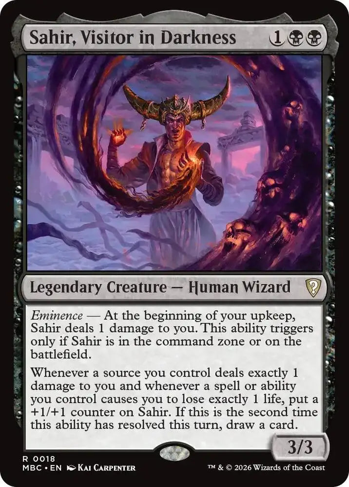 Sahir, Visitor in Darkness (18) [Mystery Booster Commander Edition]