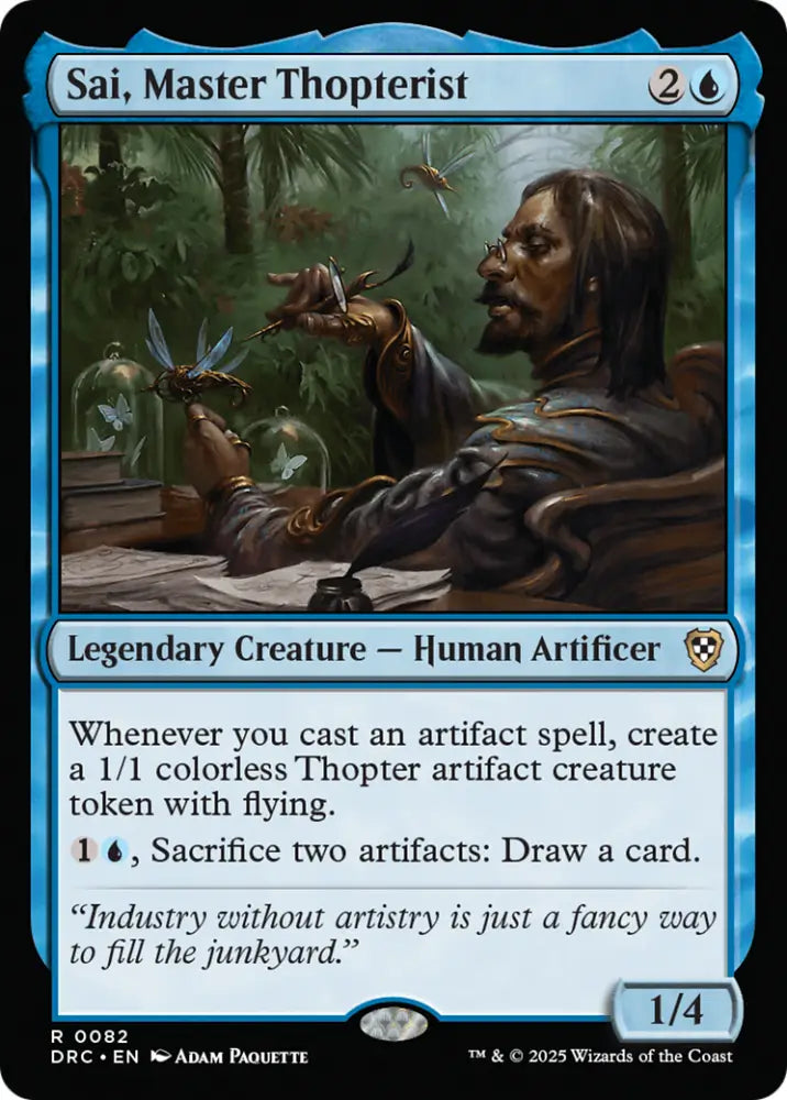 Sai Master Thopterist [Aetherdrift Commander] - MTG Single