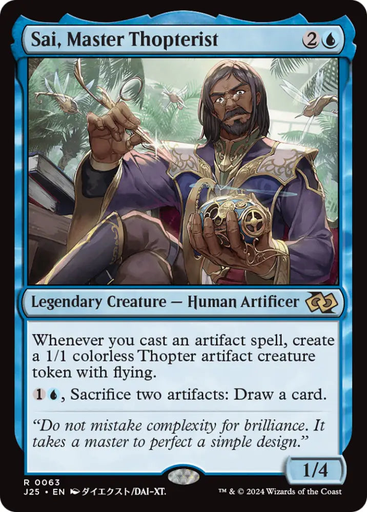 Sai Master Thopterist (Anime) [Foundations Jumpstart] - MTG Single
