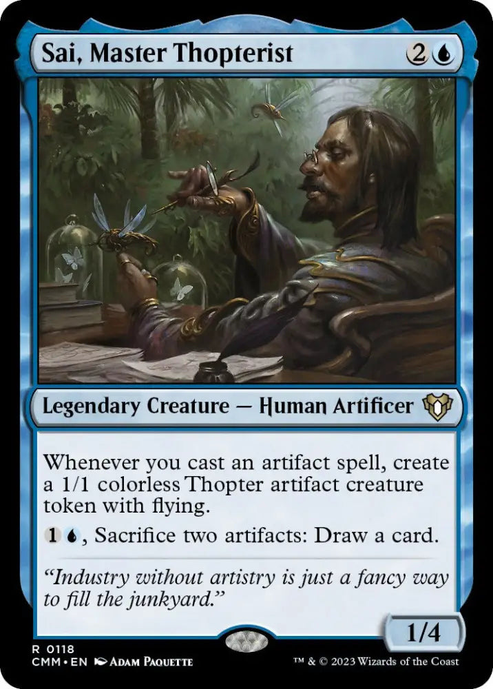 Sai Master Thopterist [Commander Masters] - MTG Single