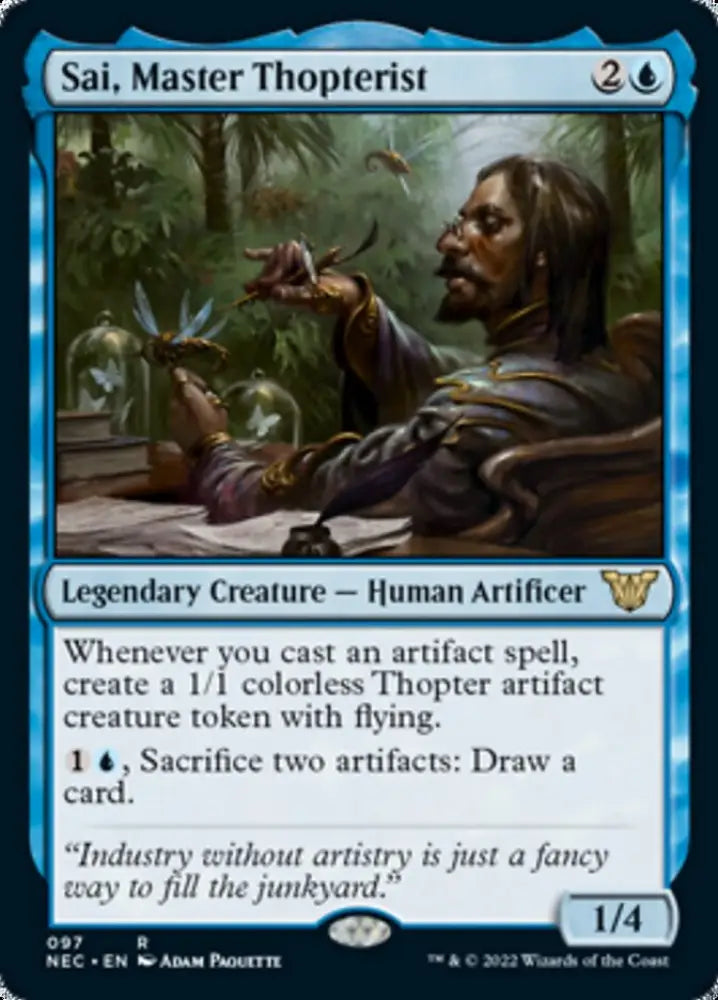 Sai Master Thopterist [Kamigawa: Neon Dynasty Commander] - MTG Single
