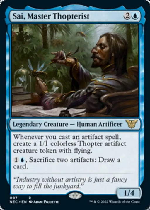 Sai Master Thopterist [Kamigawa: Neon Dynasty Commander] - MTG Single
