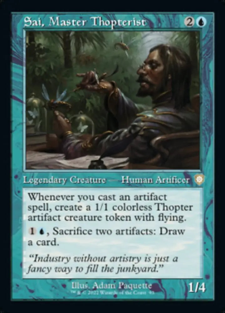 Sai Master Thopterist (Retro) [The Brothers’ War Commander] - MTG Single